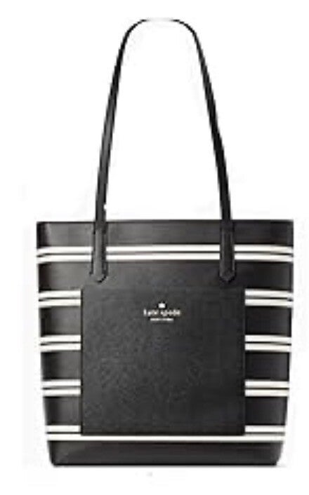 Kate Spade Black & White Medium Tote Bag