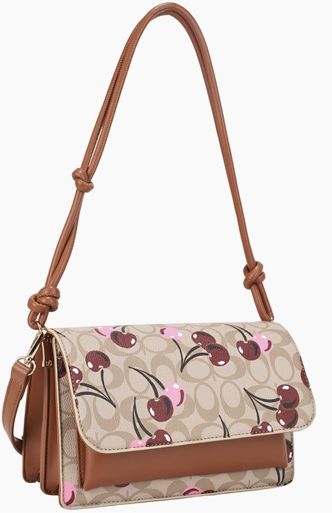 Cherry Oval Shoulder Crossbody Bag - Designer Inspired