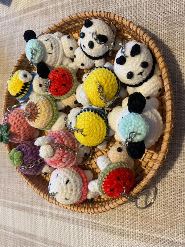 Turtle Crochet Keychains