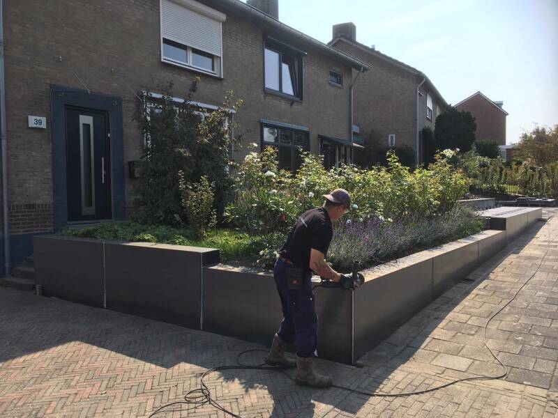 Cortenstalen Muurbekleding