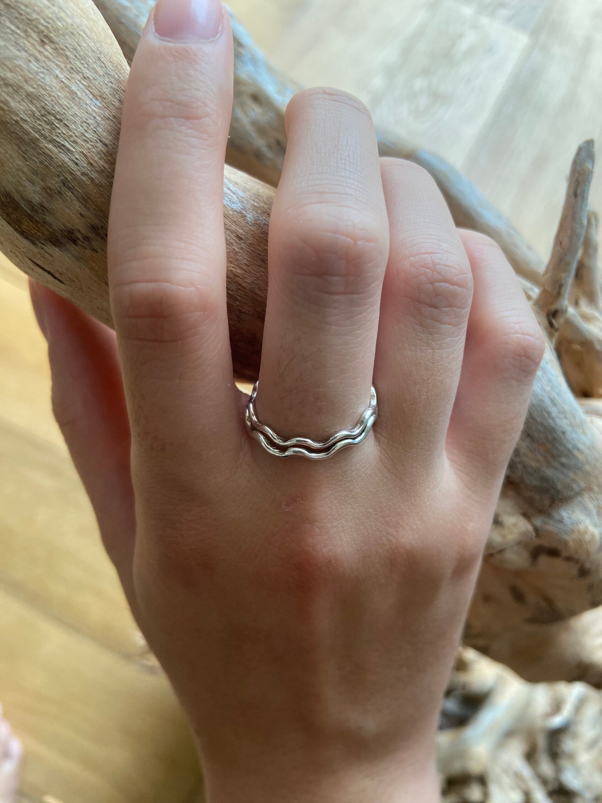 Wave Stacker Ring
