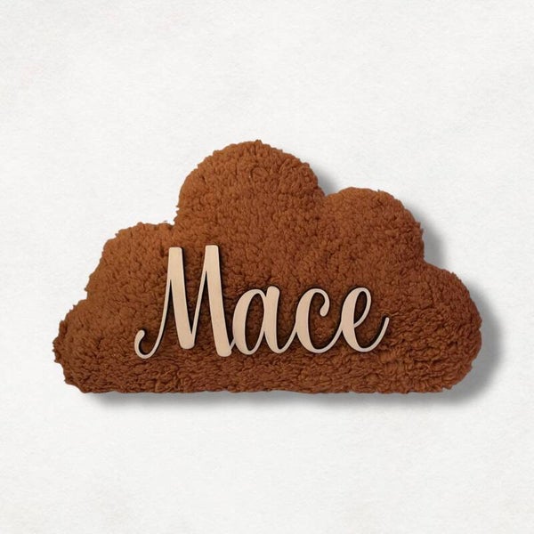 Wolkenlamp gepersonaliseerd met naam - Bruin