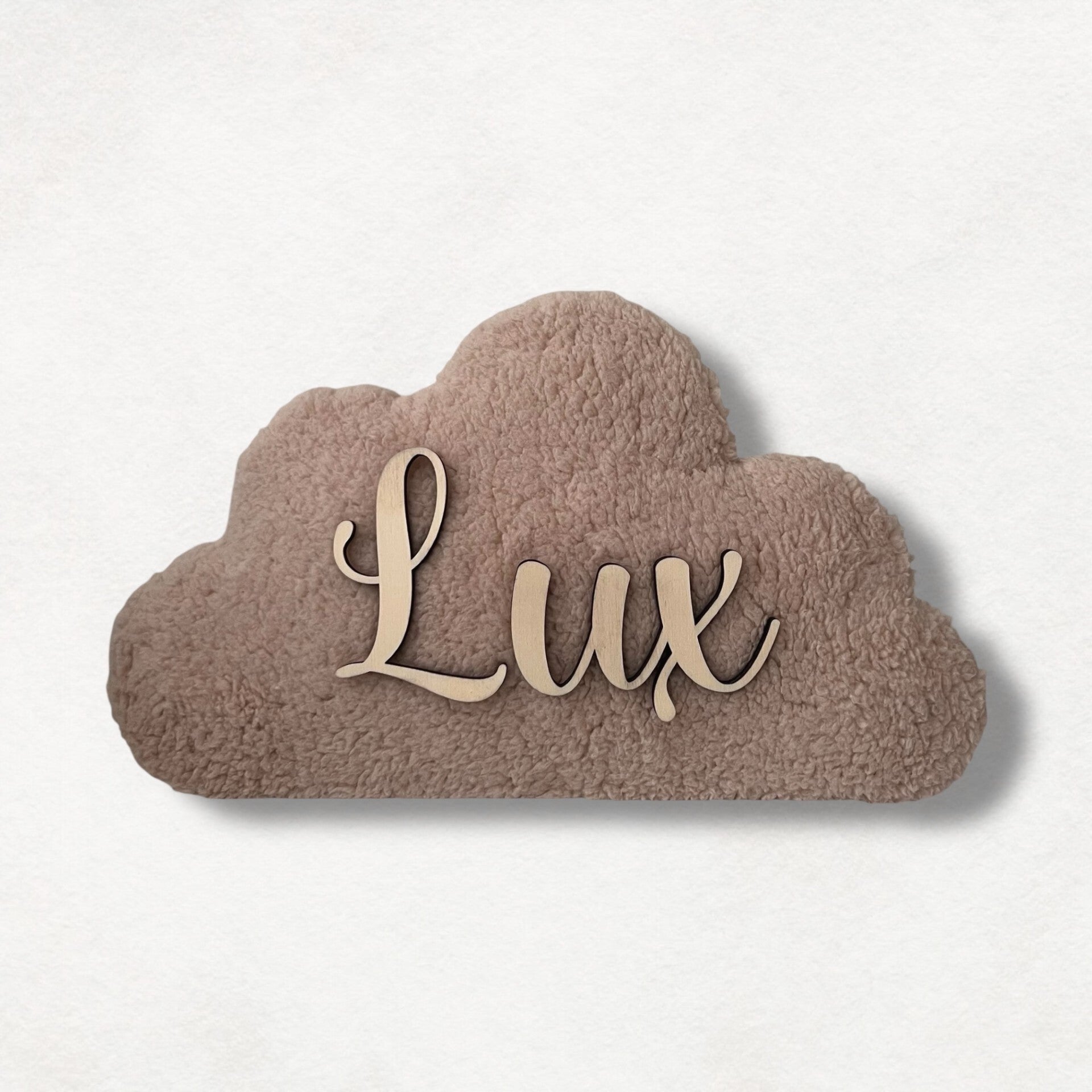 Wolkenlamp gepersonaliseerd met naam - Crème