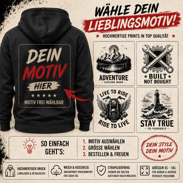 Hoodie mit deinem Motiv personaliert