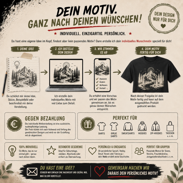 Dein Motiv. Ganz nach deinen Wünschen.