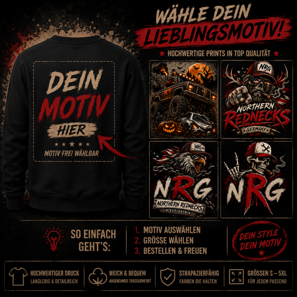 Sweatshirt mit Wunschdruck