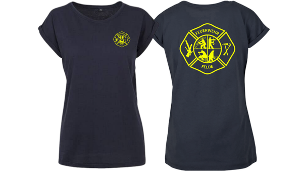 T-Shirt losse fit Damen Felde