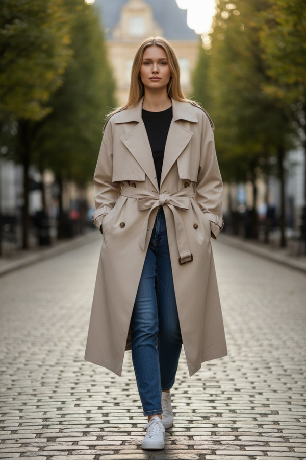 ✨ Trench donna beige classico ✨