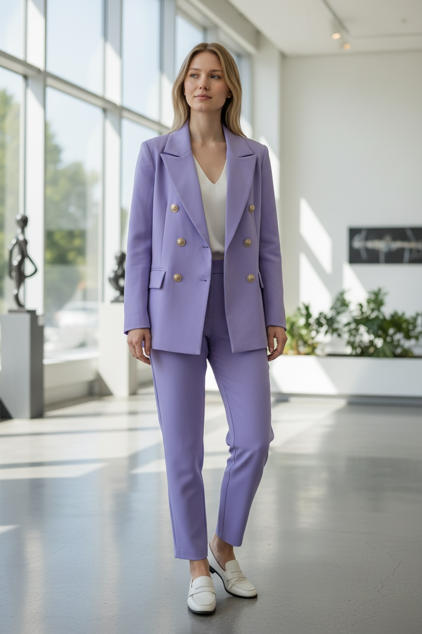 abito elegante lilla