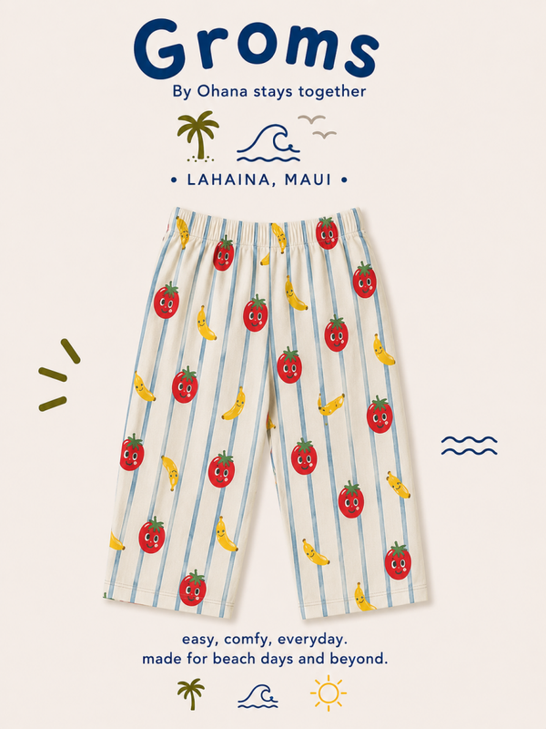 GROMS Funky Monkey Patterns (Berries and Bananas)