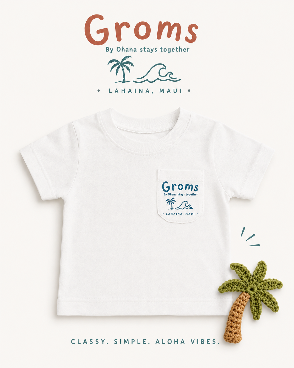 GROMS Signature Tee (white)