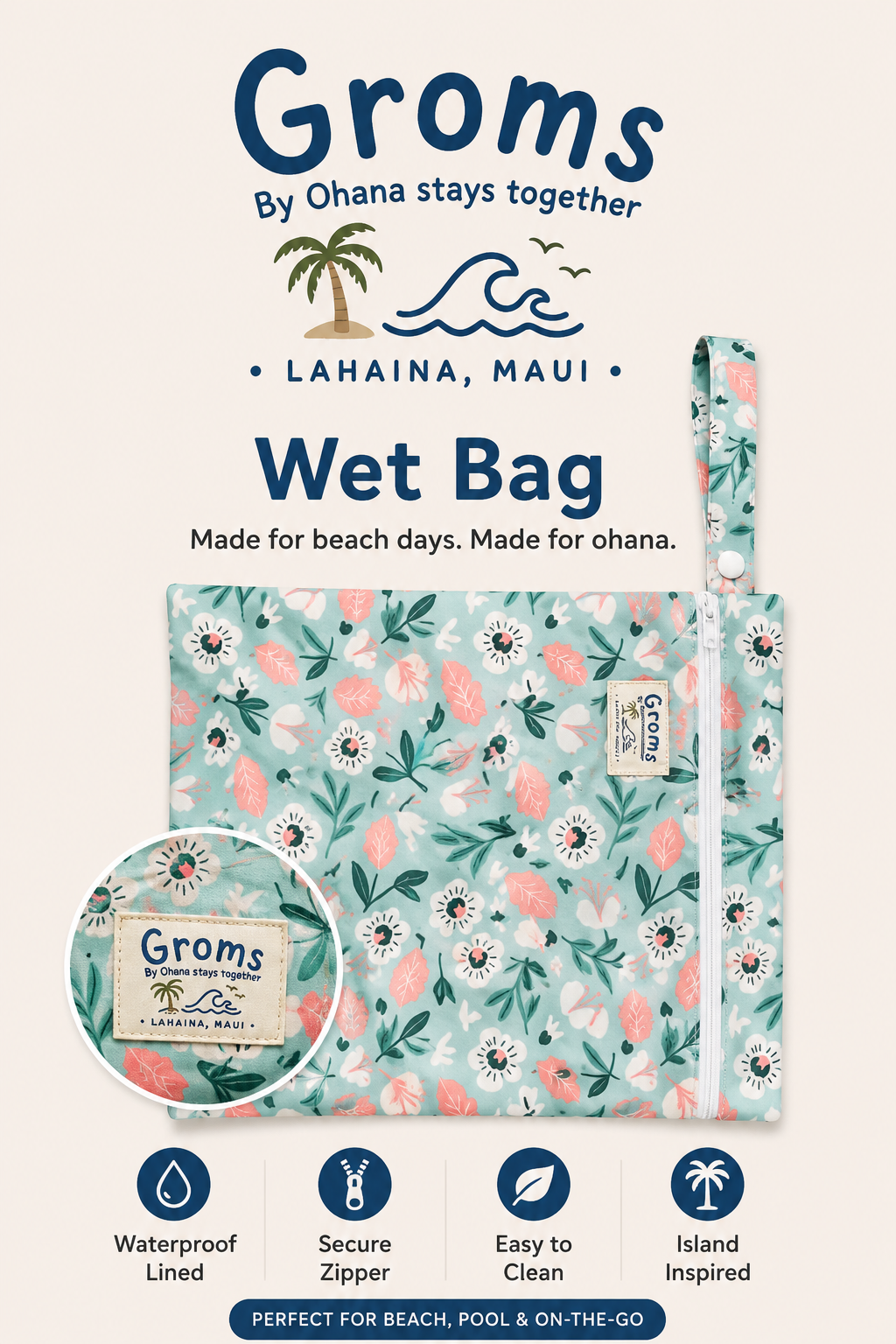 GROMS Aloha In A Bag ( Baby Blue)
