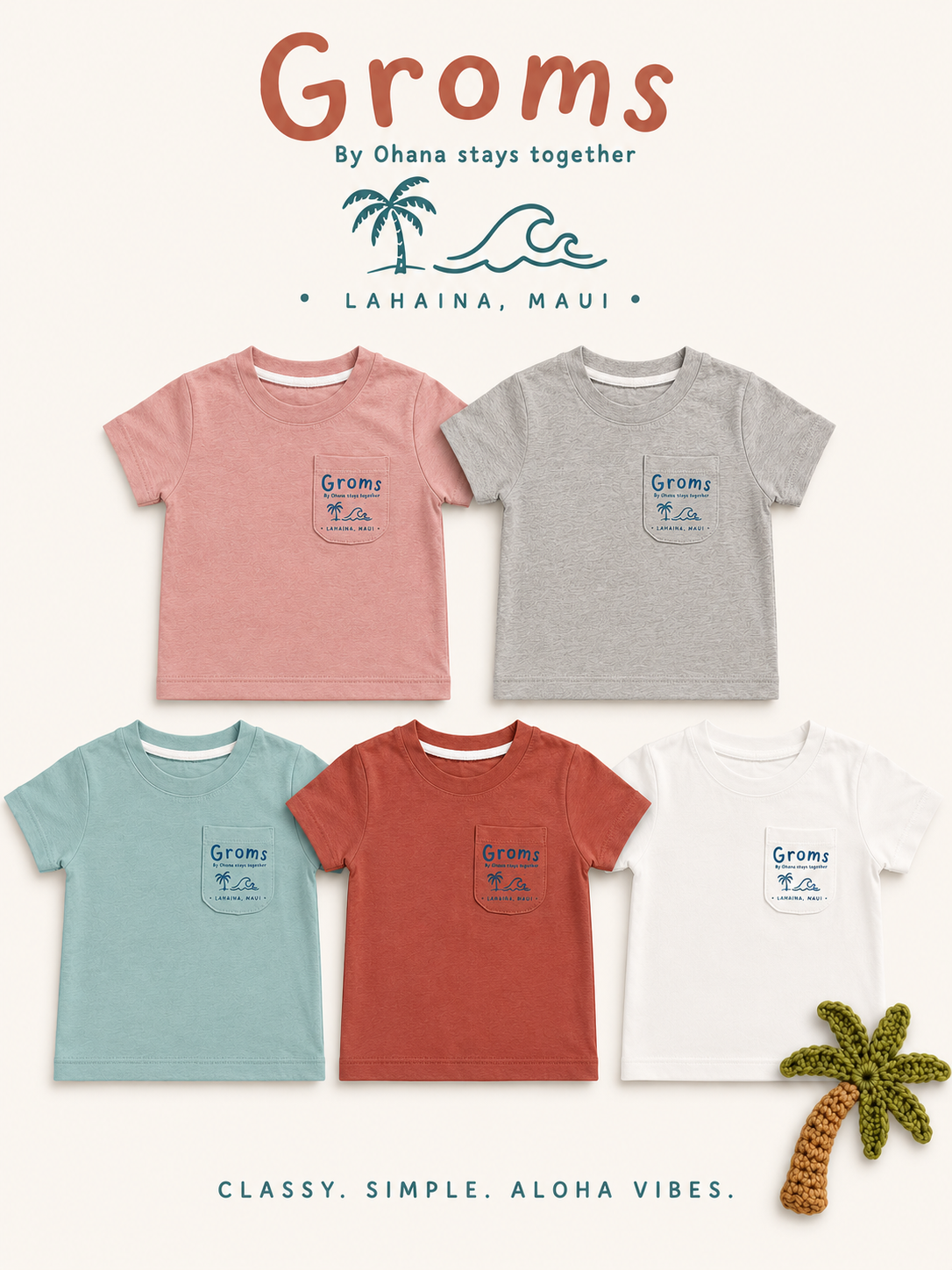 GROMS Signature Tee (various colors)