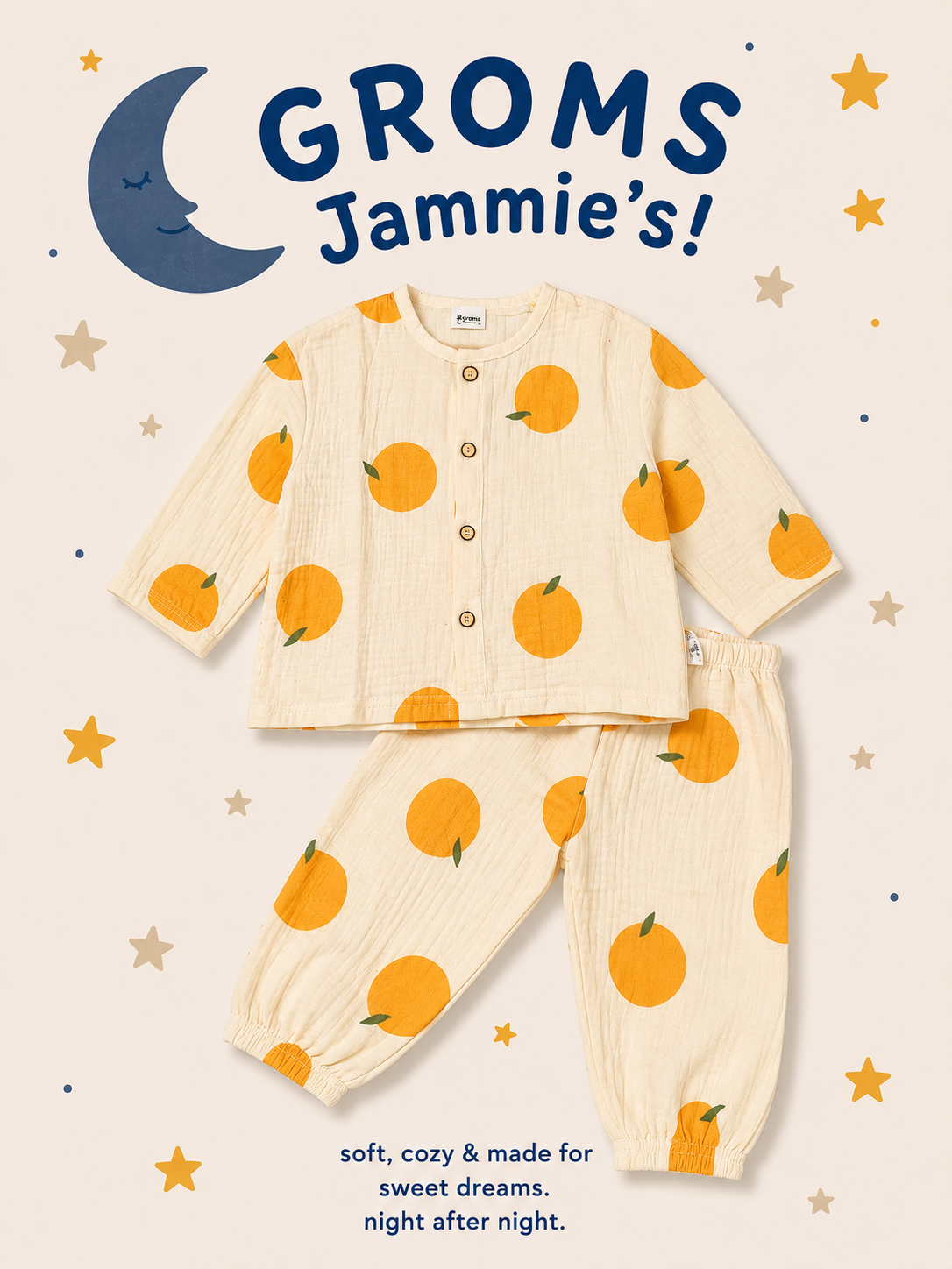 GROMS Jammies (Peaches)