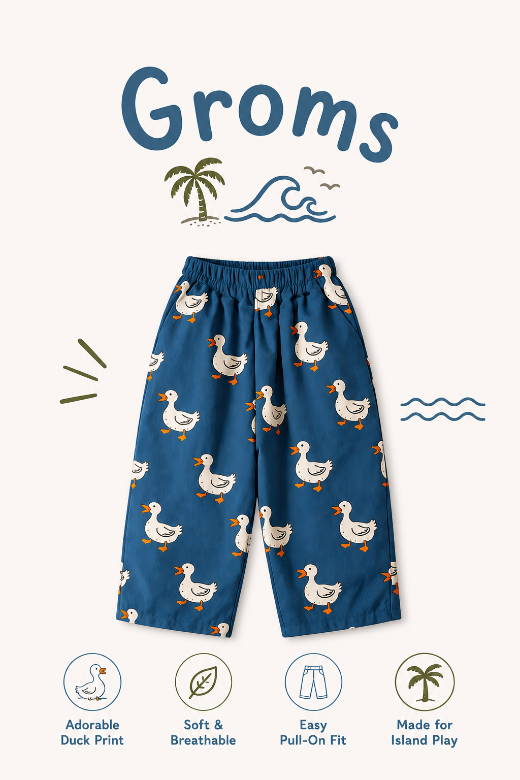 GROMS Just Ducky Pants