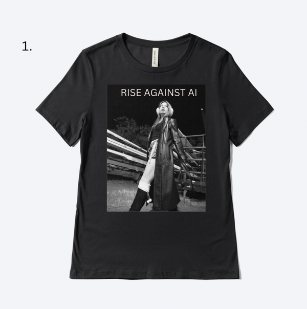 Rise against AI B&W T shirt (PREORDER)