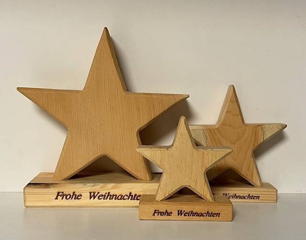 4-8 Stern auf Sockel - Tischdeko