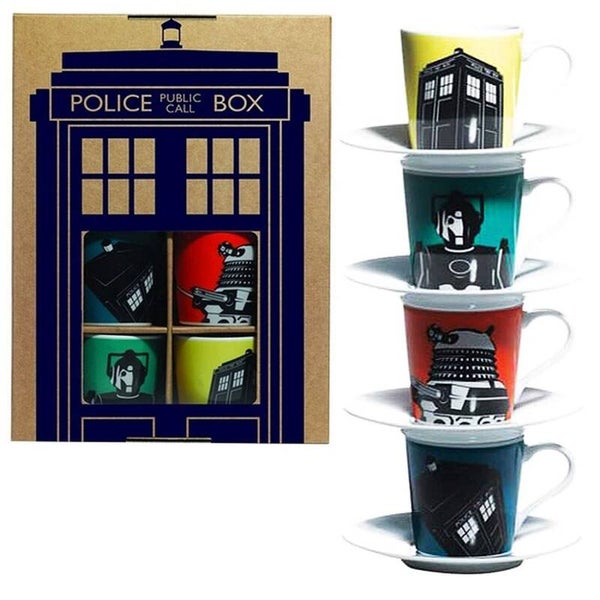 Dr Who Espresso Mug Set