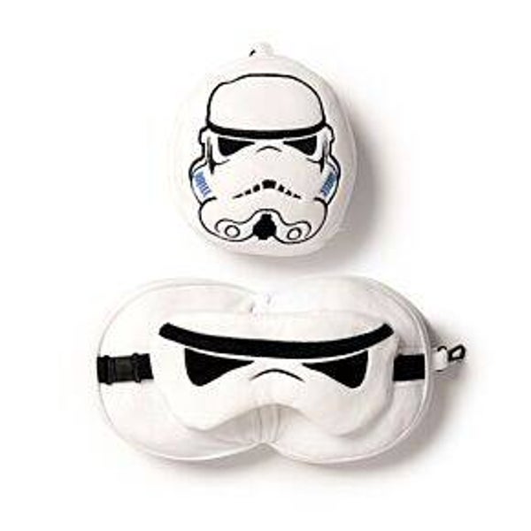 Relaxeazzz Travel Pillow & Eye Mask - The Original Stormtrooper