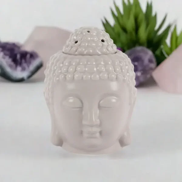 Small Grey Buddha Oil Burner