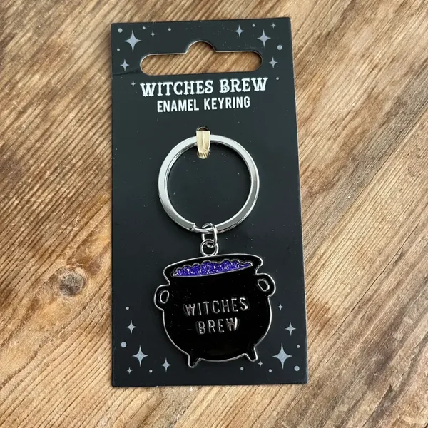 Witches Brew Cauldron Keyring