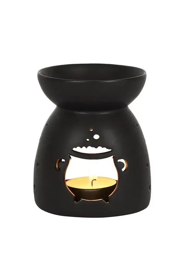Black Cauldron Cut Out Oil Burner