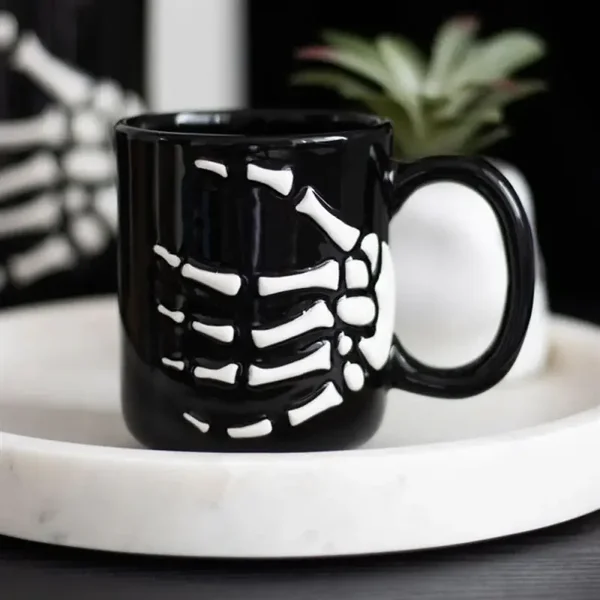 Skeleton Hand Ceramic Mug