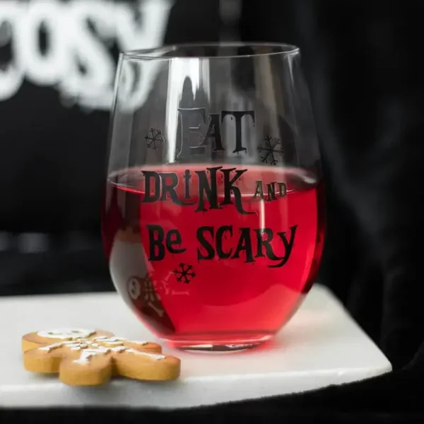 Eat , Drink and Be Scary Glass