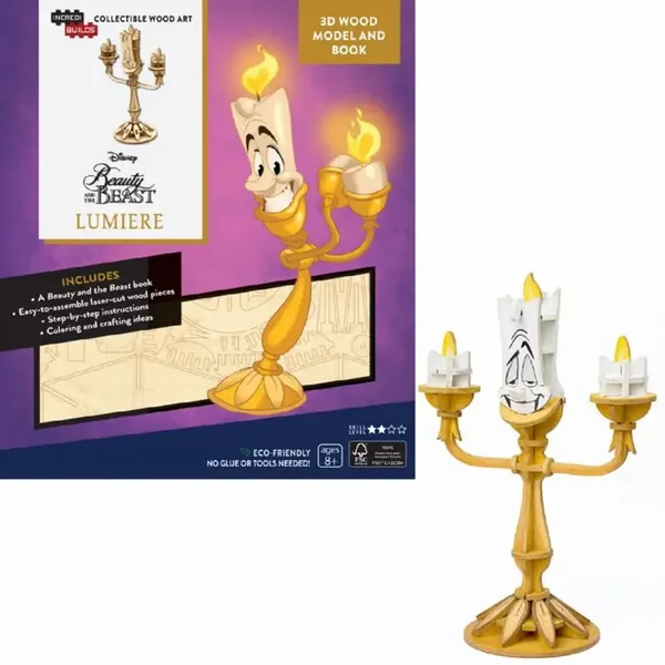 Disney Beauty and the Beast 3D Wood Mode