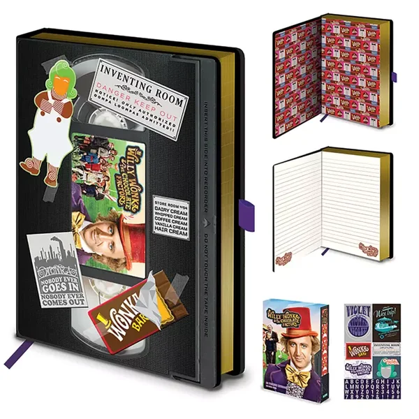 Willy Wonker and the Chocolate Factory VHS Premium Notebook