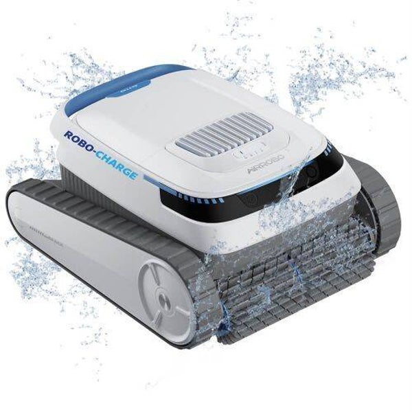 Robo-Tek Robo-Charge Cordless Robotic Pool Cleaner. Floor, Wall, Waterline