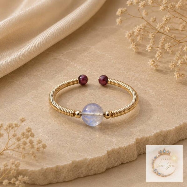 ✨ Verstelbare Ring met Labradoriet ✨