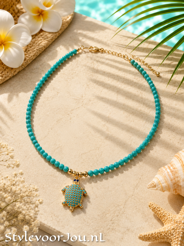 🐢 Zomer in een turquoise ketting💙✨