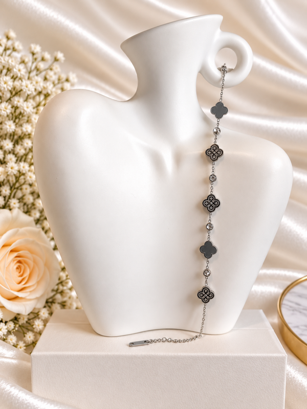 Armband Gekleurde Klavertjes met Sterren – Clover Mosaic