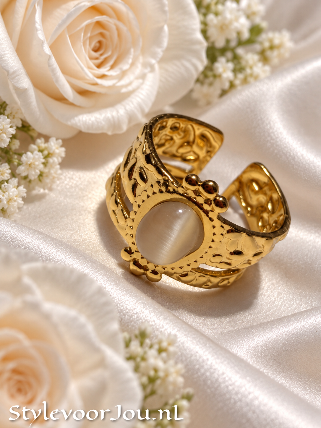 Ring – Verguld Chirurgisch Staal
