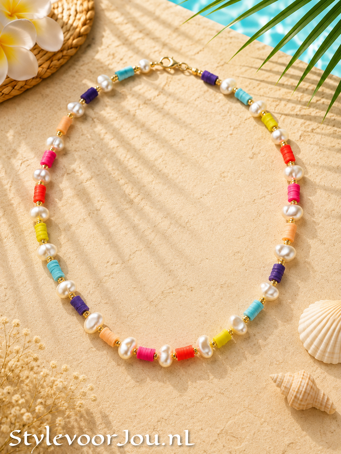 🌸 Kleurrijke zomerse ketting ☀️✨