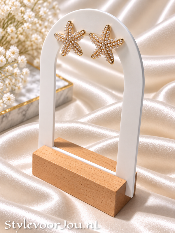 Elegante Gouden Zeester Clips