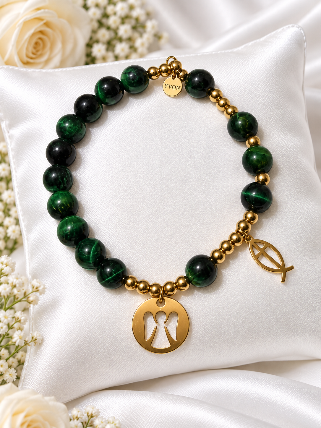 Armband met Groen Tijgeroog(391)