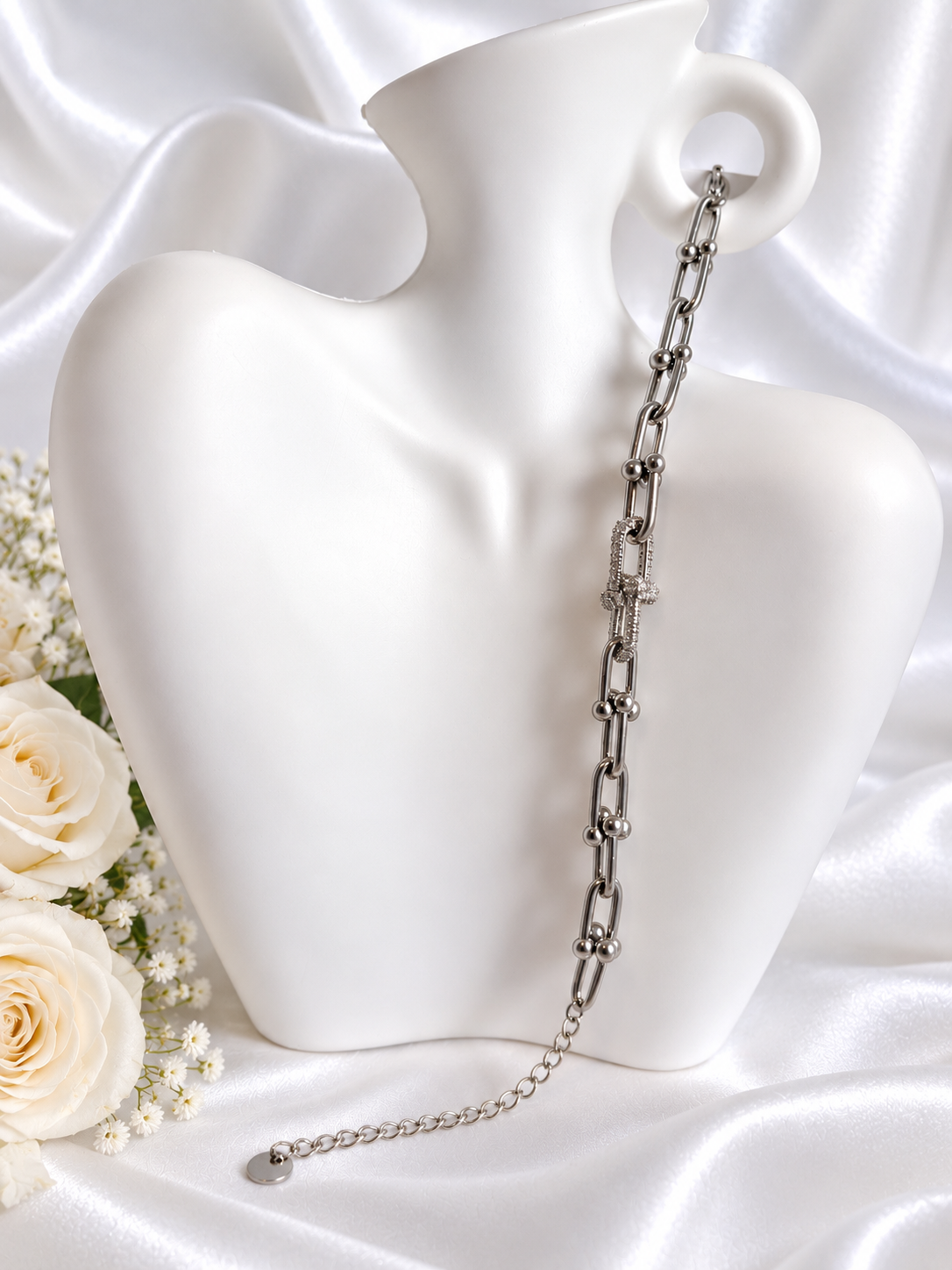 Zilveren Schakelarmband  – Diamond Link Silver