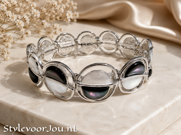 ✨ Artistieke armband met natuurlijke schelp