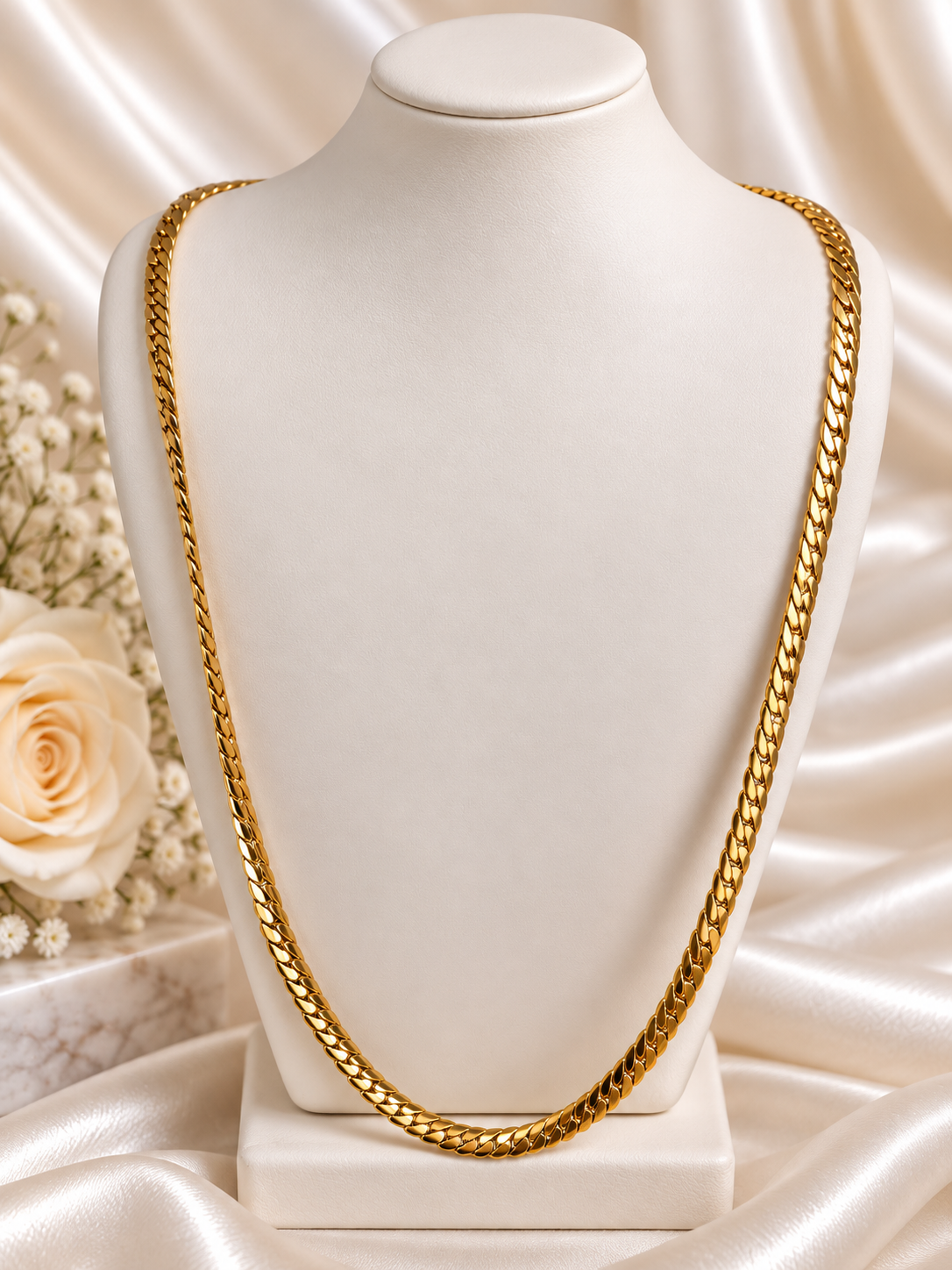 Schitterende Gouden Schakelketting– Klassieke Curb Chain