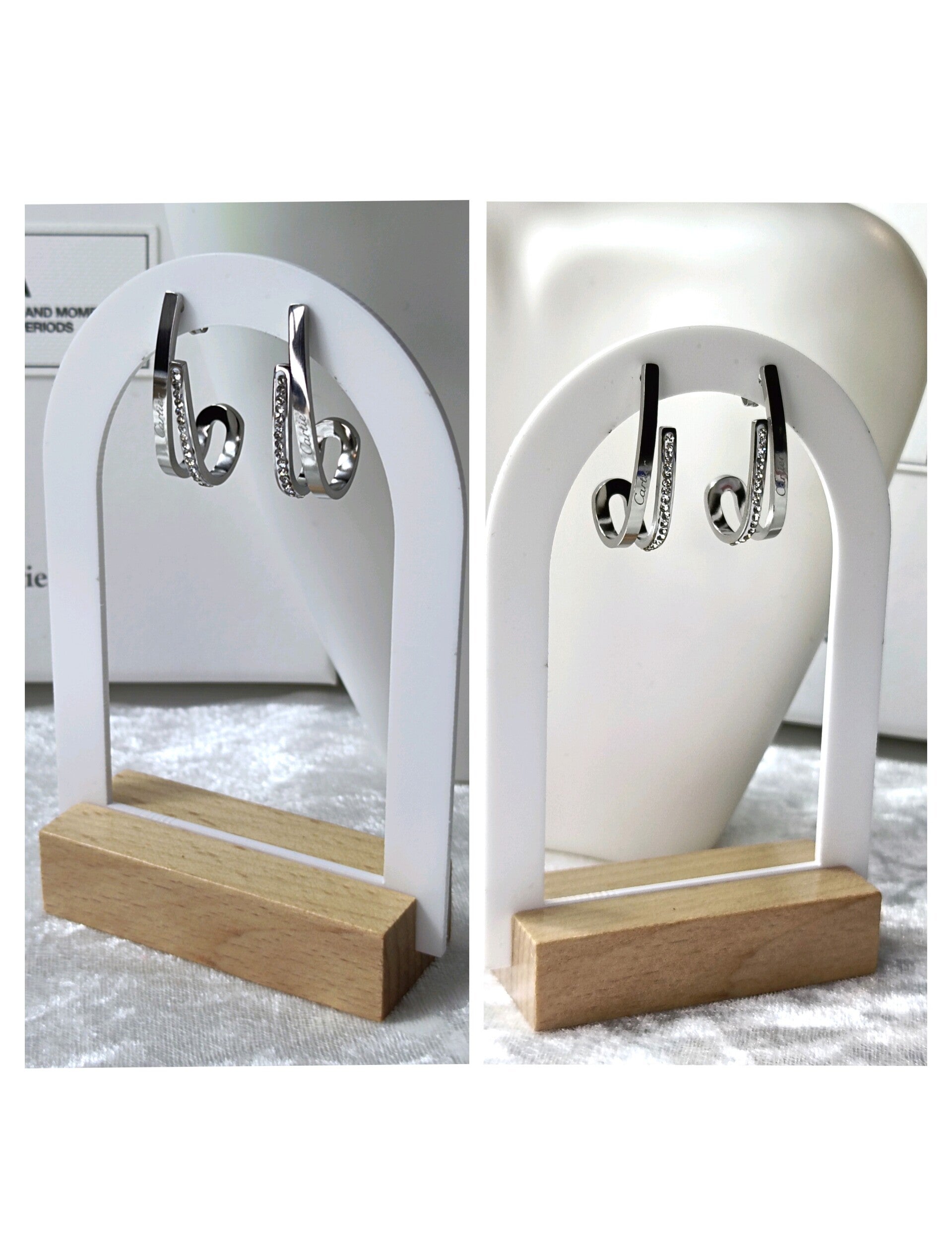 Uiterst elegante oorbellen met zirkonia's