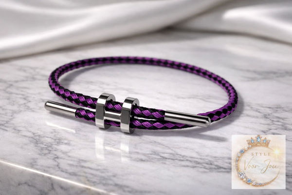 ✨ Gevlochten stalen armband – minimalistische elegantie