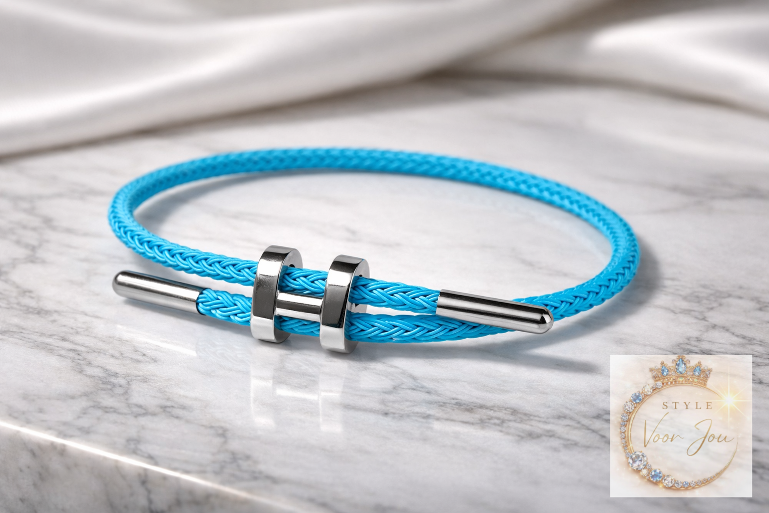 ✨ Gevlochten stalen armband – minimalistische elegantie