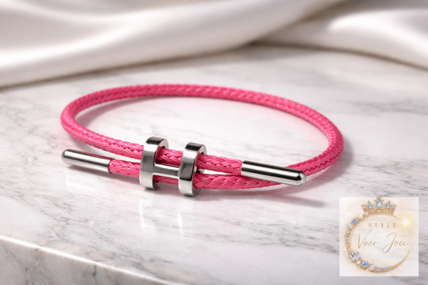 ✨ Gevlochten stalen armband – minimalistische elegantie
