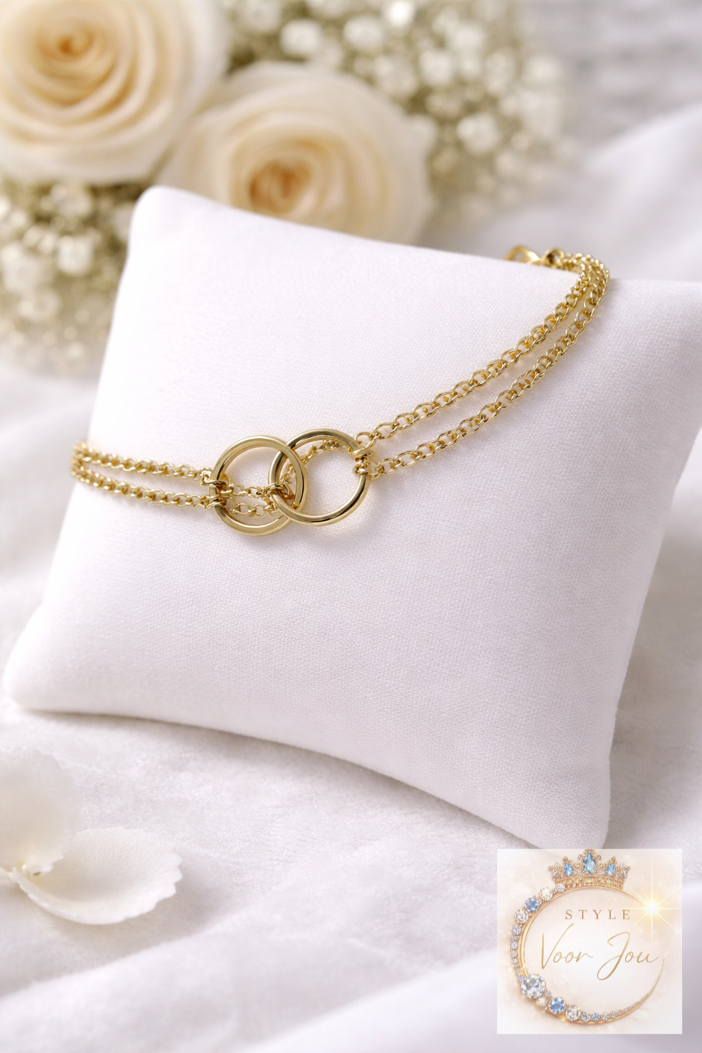Armband in goudkleur met een tijdloos design