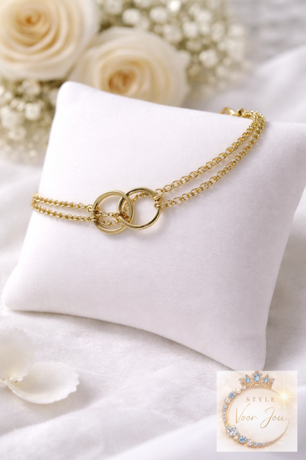 Armband in goudkleur met een tijdloos design