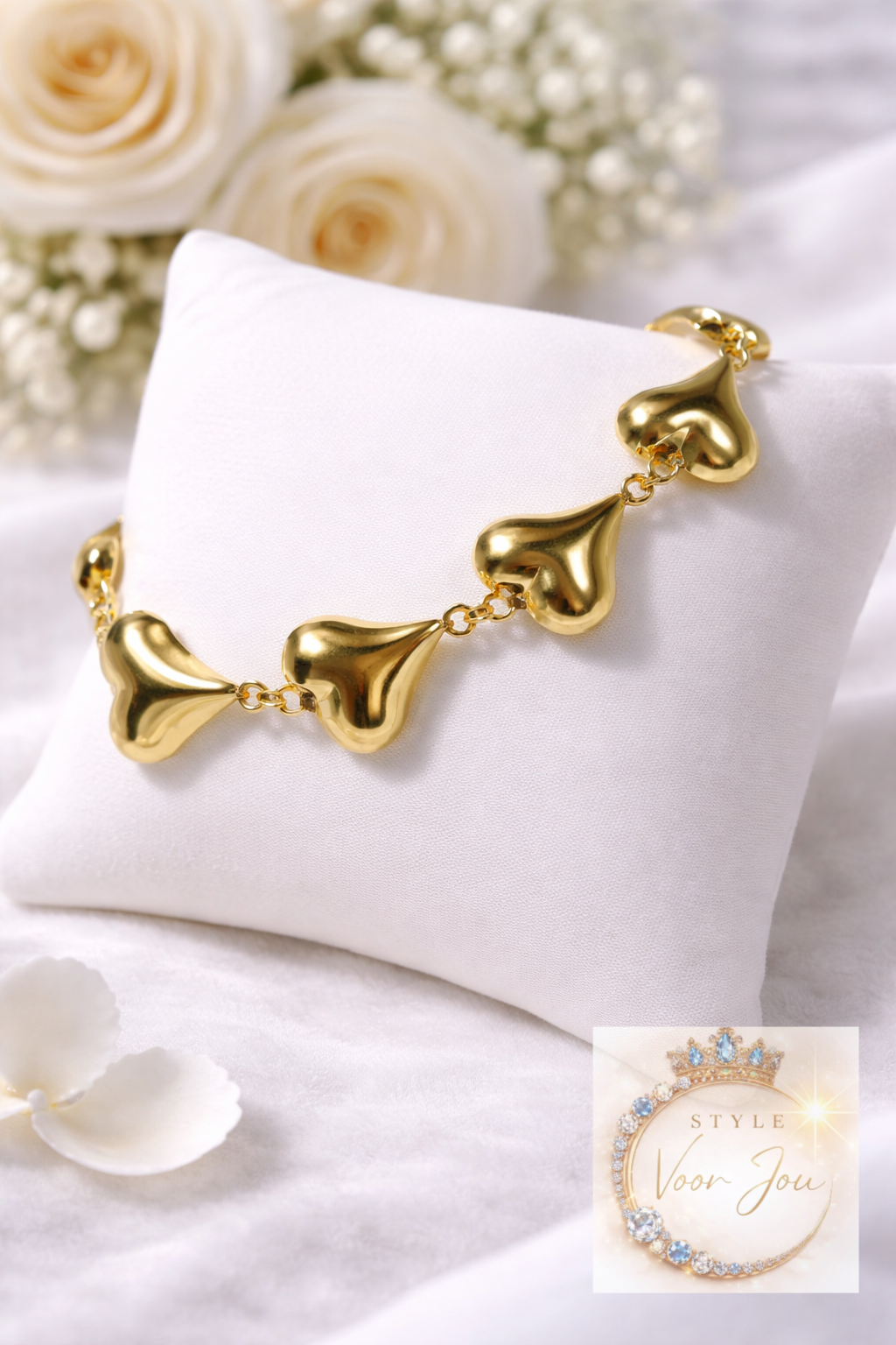 Armband in goudkleur met een tijdloos design