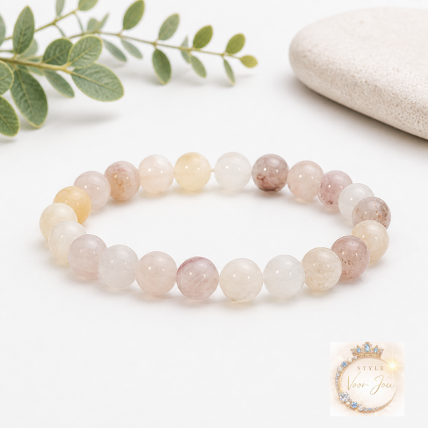 ✨ Armband van Zonnesteen & Maansteen