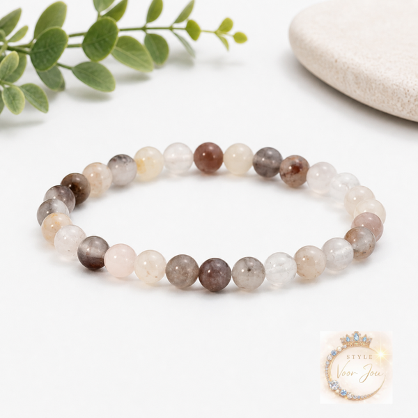 ✨ Armband van Zonnesteen & Maansteen